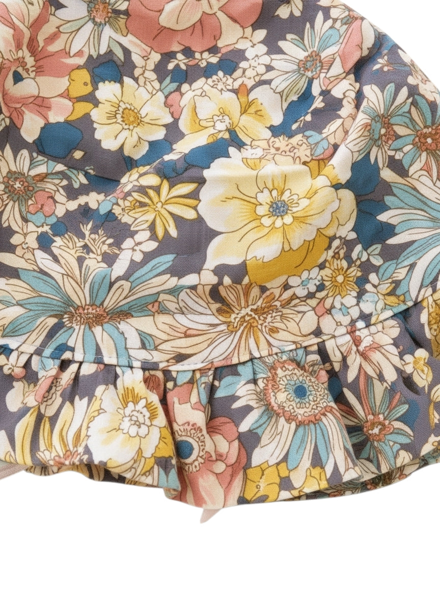 2er-Pack Sonnenhut Blumen & Rosa Gestreift