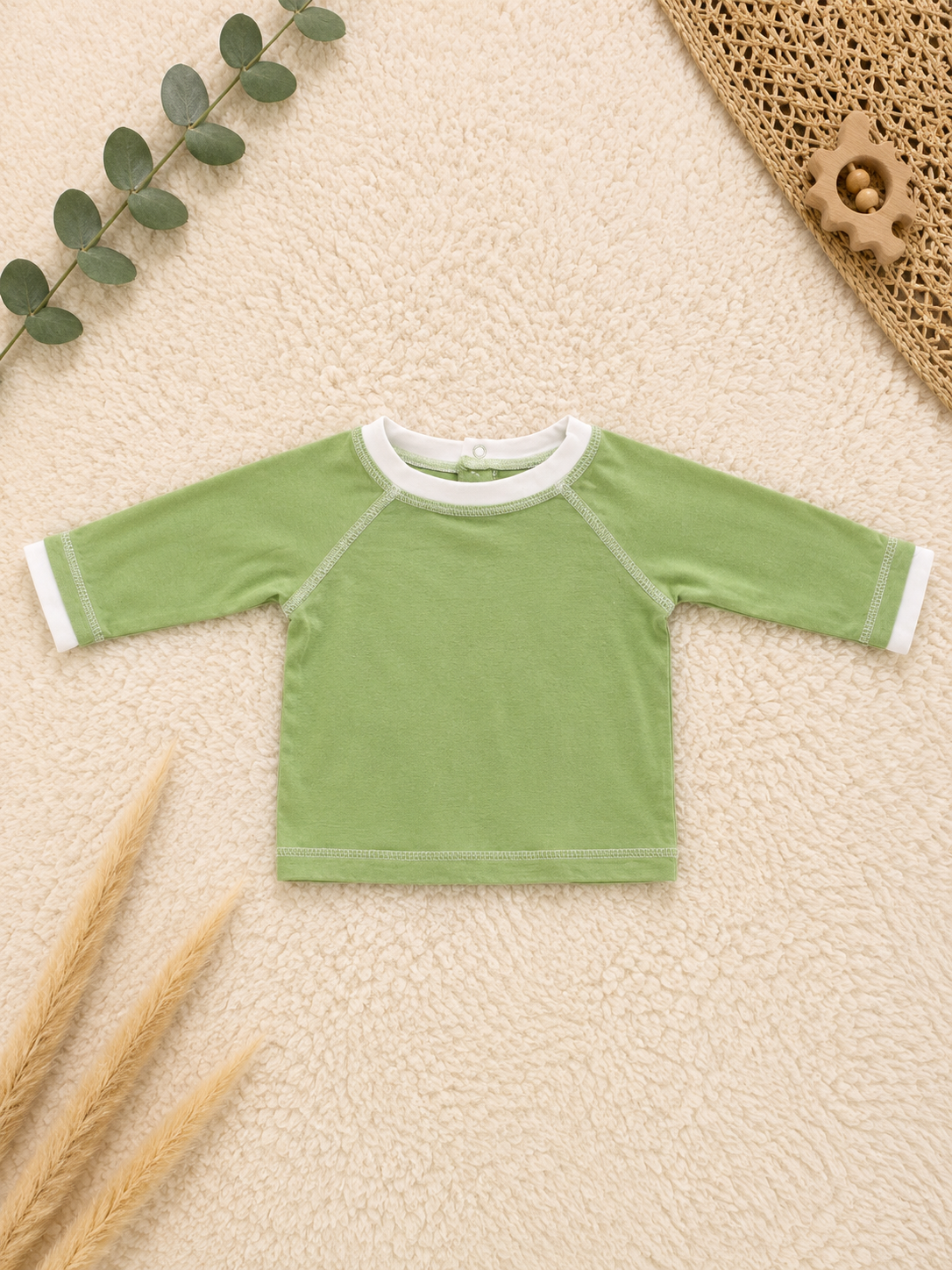 Langarmshirt Grün