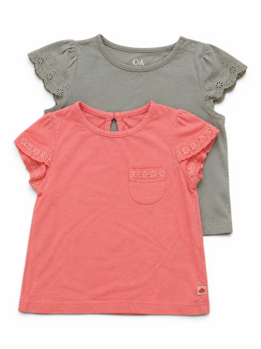 C&A 2er-Pack T-Shirt Rüschen