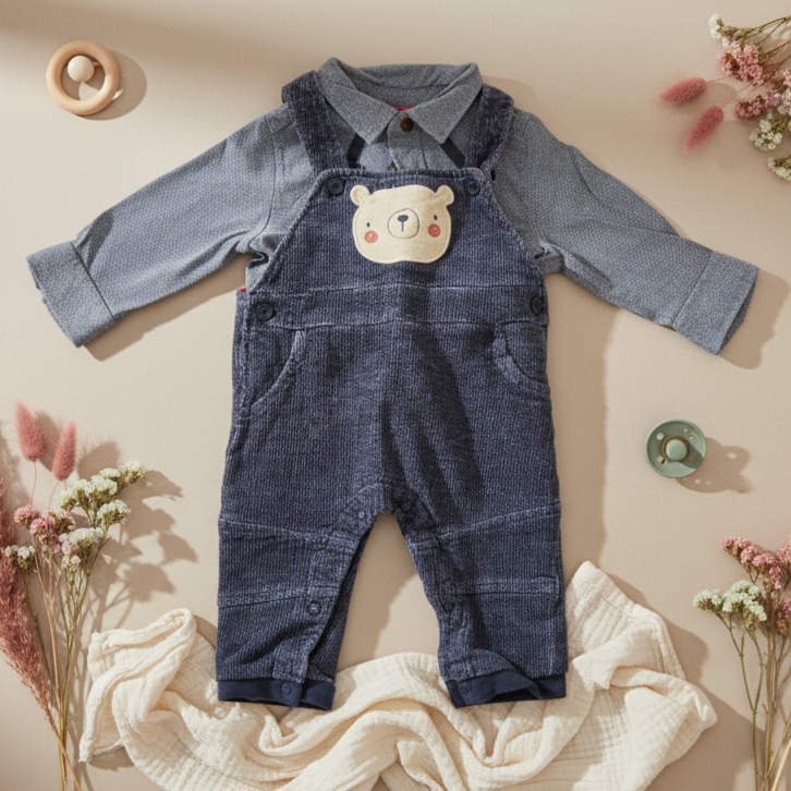 Salopette C&A avec chemise