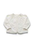 Strickjacke Vintage Weiss