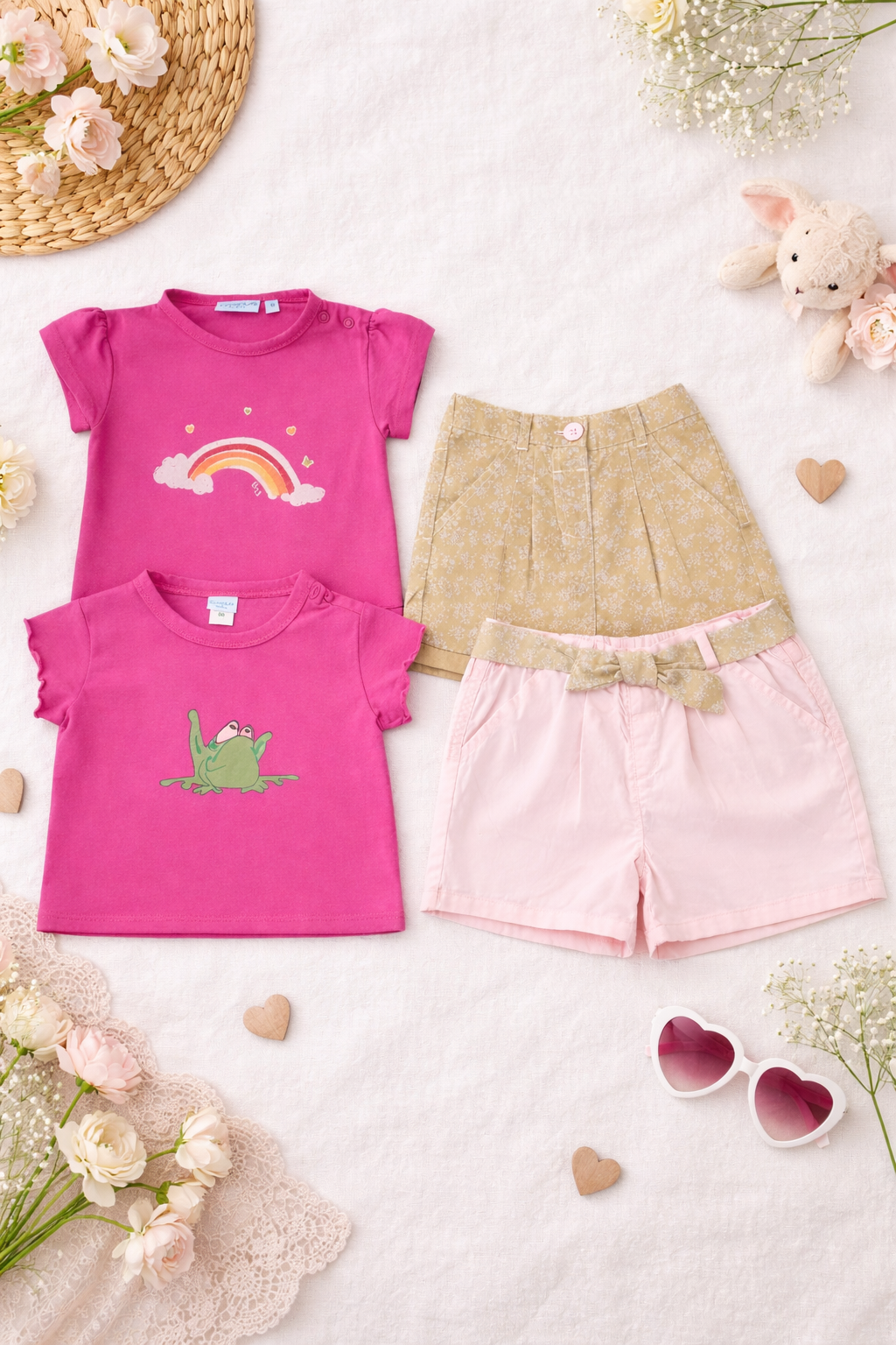 Sommer-Set Mädchen – verspielt & bequem 🌈