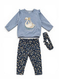 C&A 3-teiliges Baby-Set Schwan "It's a Beautiful Life"
