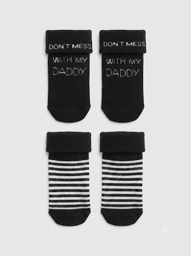 2er-Pack Socken Don't Mess With My Daddy