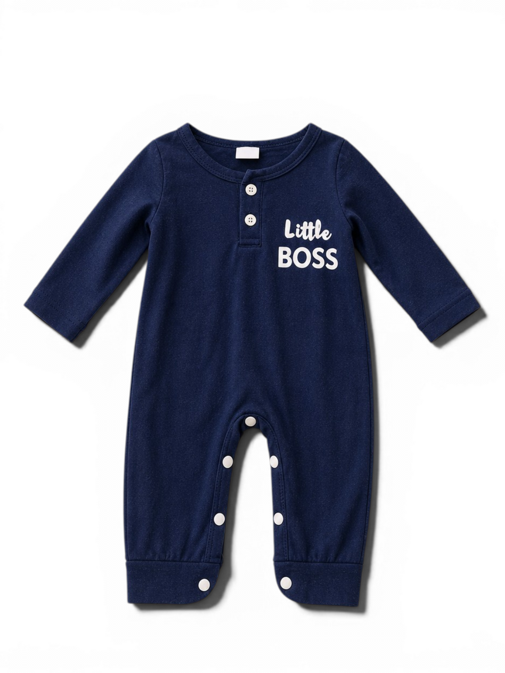Baby-Strampler Little Boss Navy