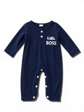 Baby-Strampler Little Boss Navy