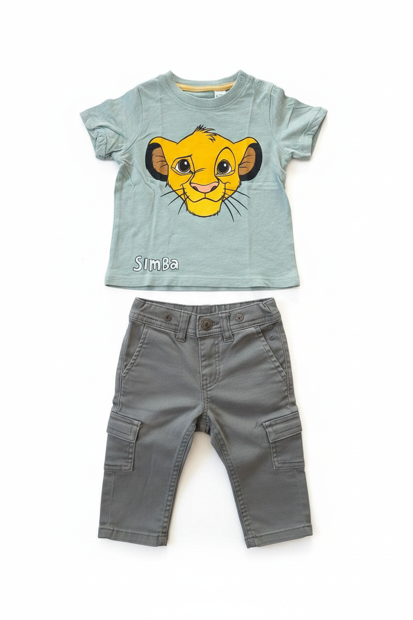Baby-Set Simba T-Shirt & Cargo-Jeans H&M
