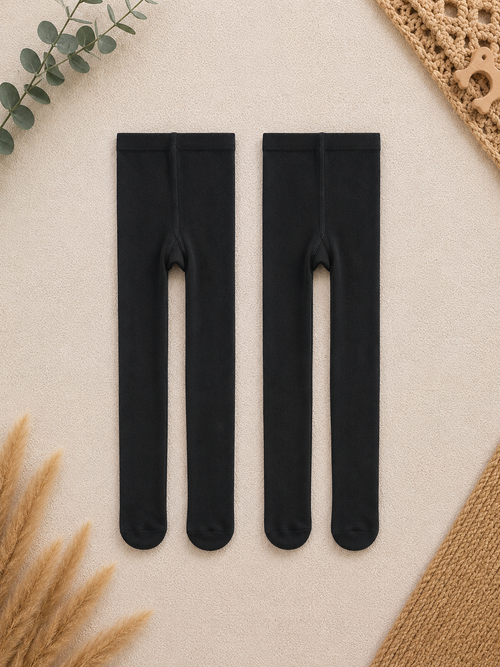 2er Set Baby Strumpfhosen Schwarz