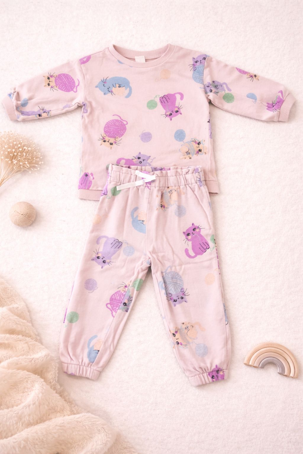 Schlafanzug-Set mit Katzen-Motiv H&M