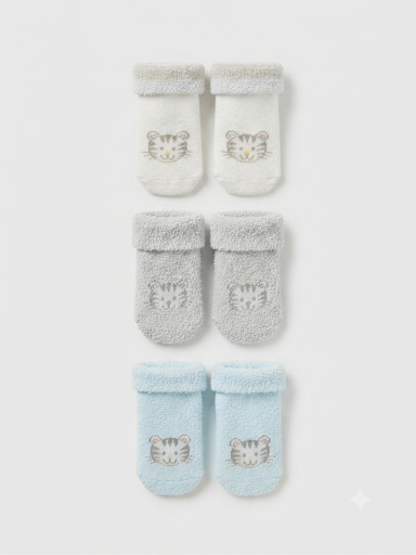 3er-Pack Socken Katze