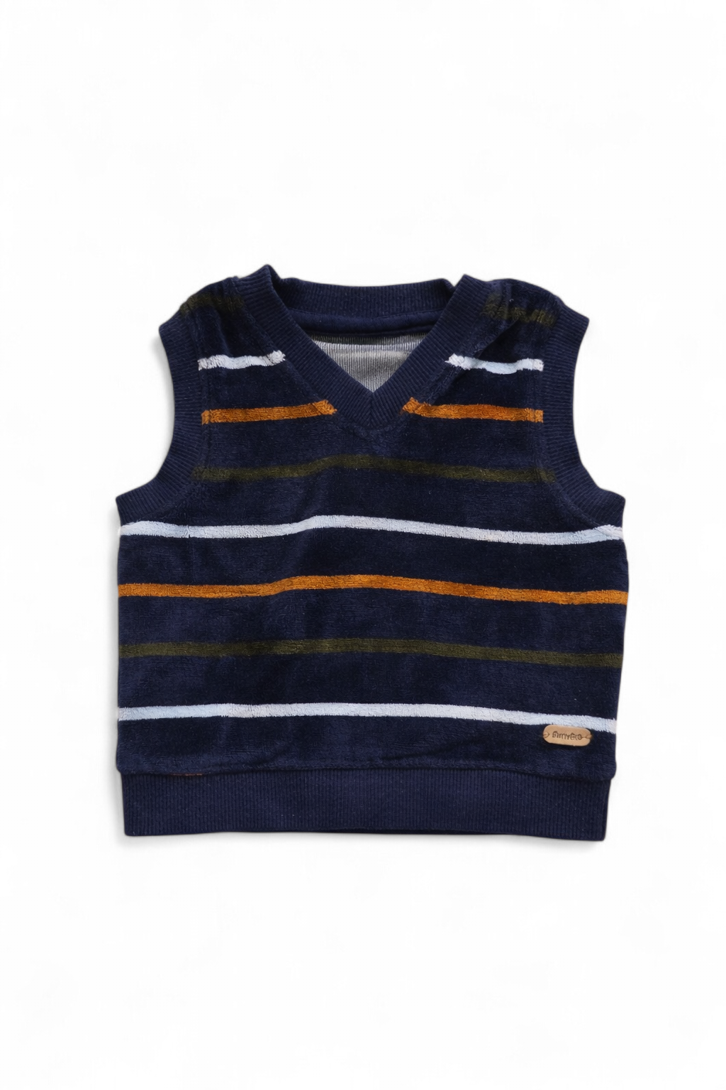 Striped knit vest
