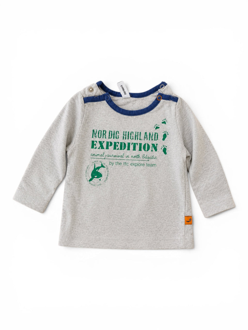 Langarm-Shirt Grau-Melé Nordic Highland Expedition