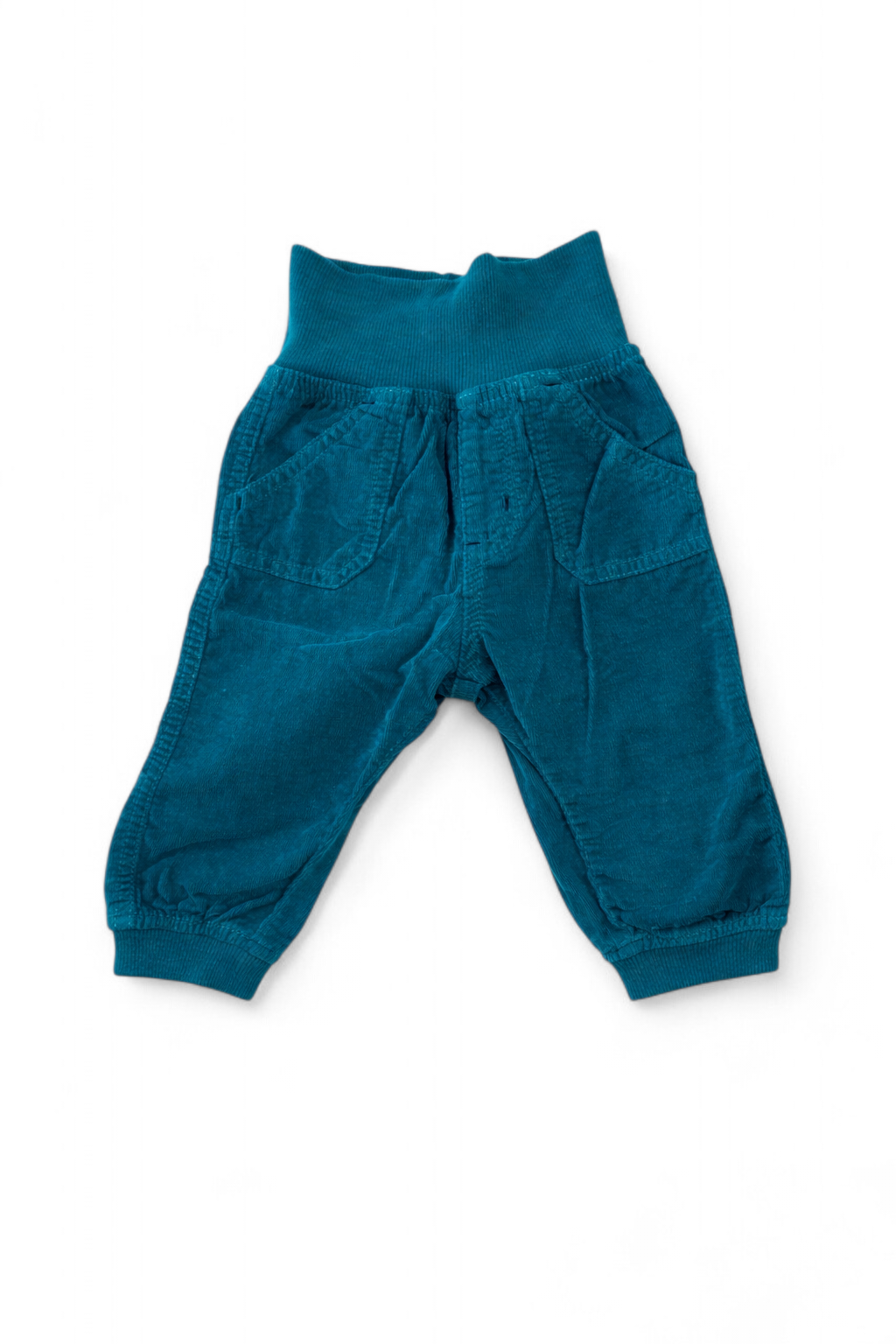 Türkisfarbene Cordhose