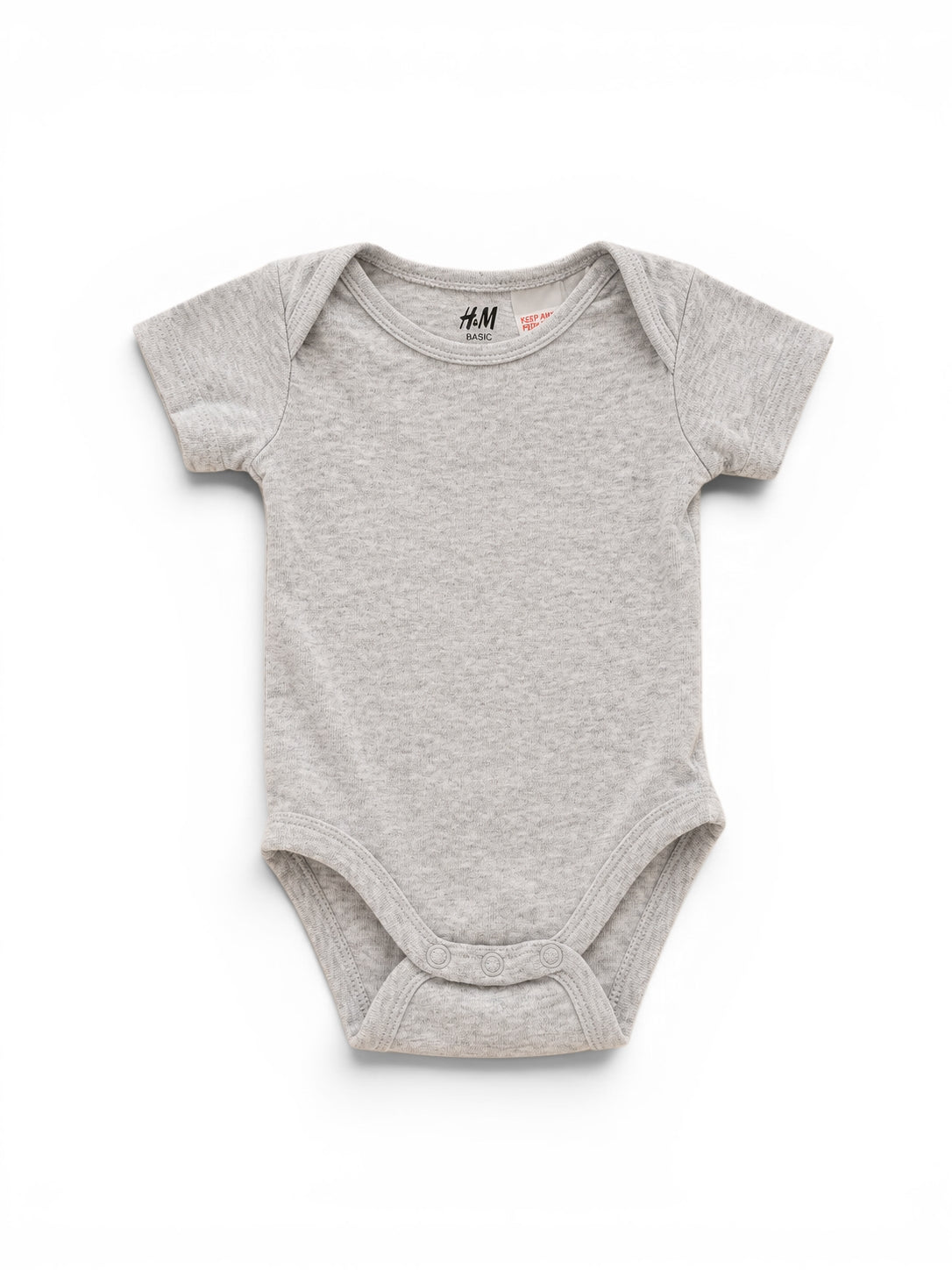 H&M Kurzarmbody Grau