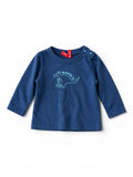 Esprit Langarm-Shirt Navy Känguru-Stickerei