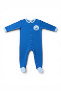 Baby-Strampler Royalblau Segelboot
