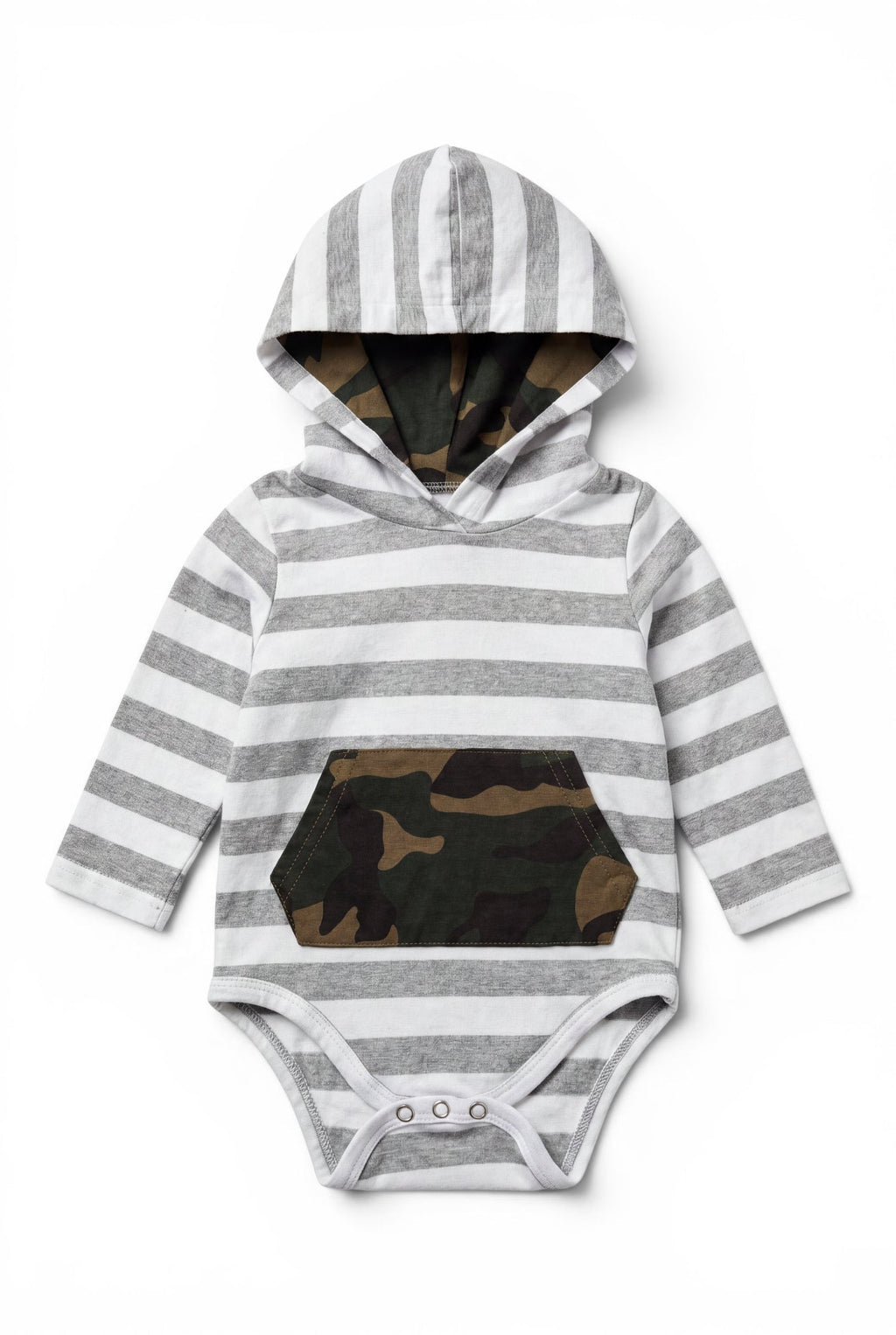 Body Gestreift Hoodie Look
