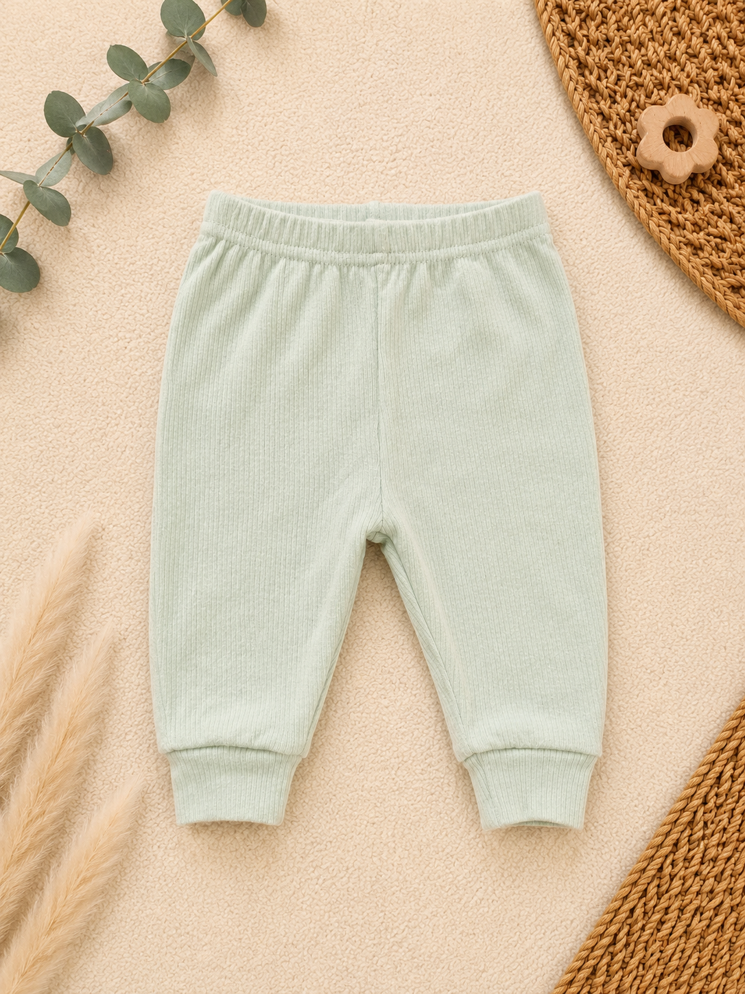 Manor Baby Jogginghose Mintgrün Rippenstrick