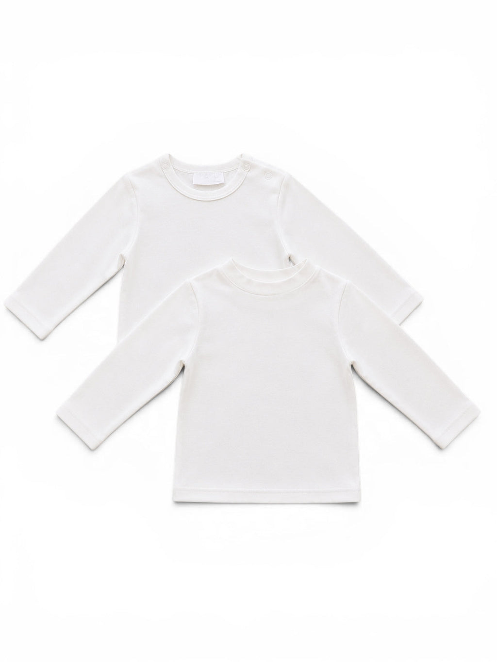 2er-Set Baby-Langarm-Shirts Weiss