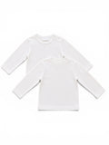 2er-Set Baby-Langarm-Shirts Weiss