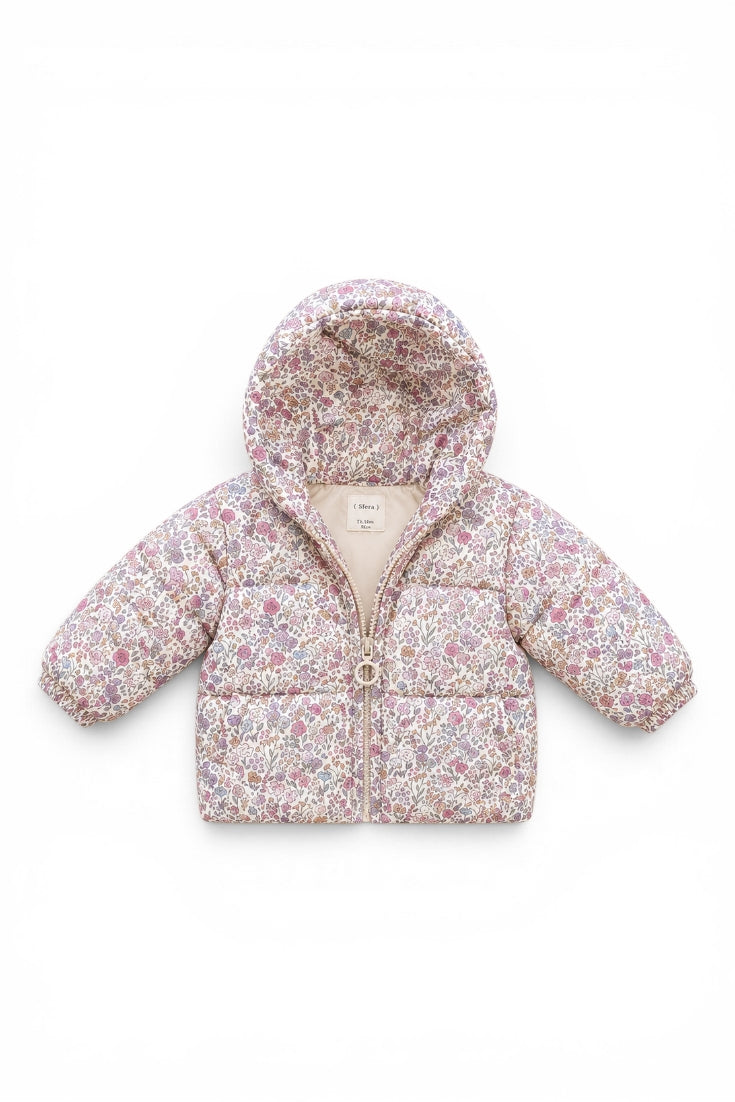 Sfera Steppjacke Blumen Creme