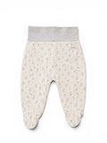 Baby-Strampelhose Creme Hasen-Print