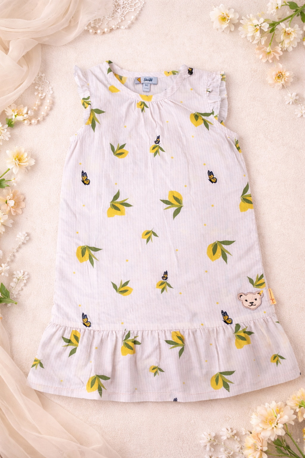Steiff Sommerkleid mit Zitronen