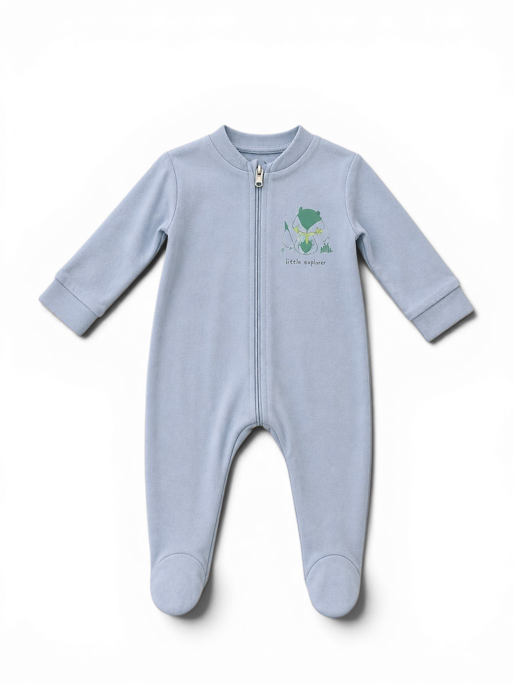 Baby-Strampler Little Explorer mit Füssen