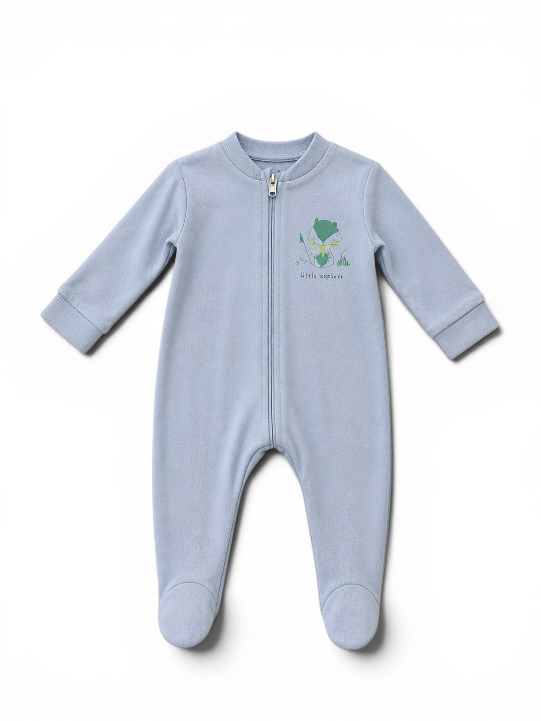 Baby-Strampler Little Explorer mit Füssen