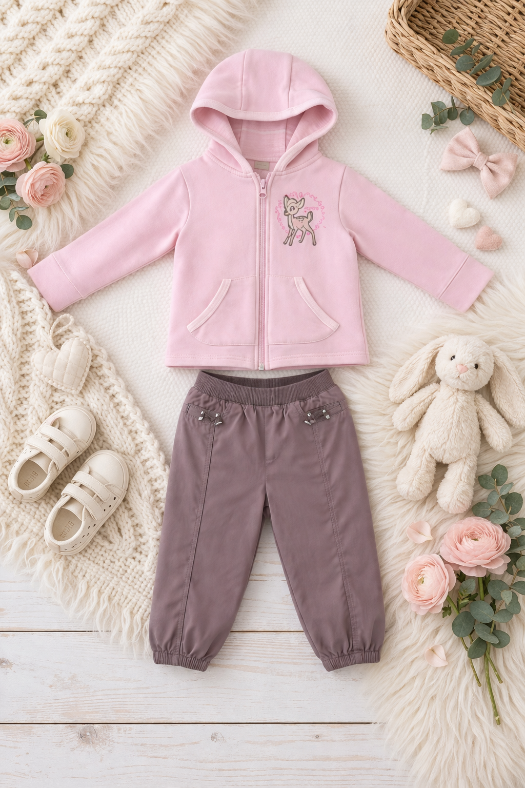 Zuckersüßes Baby-Set mit Hoodie & Hose 💕