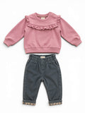H&M Pullover und Hose Set Rosa Grau