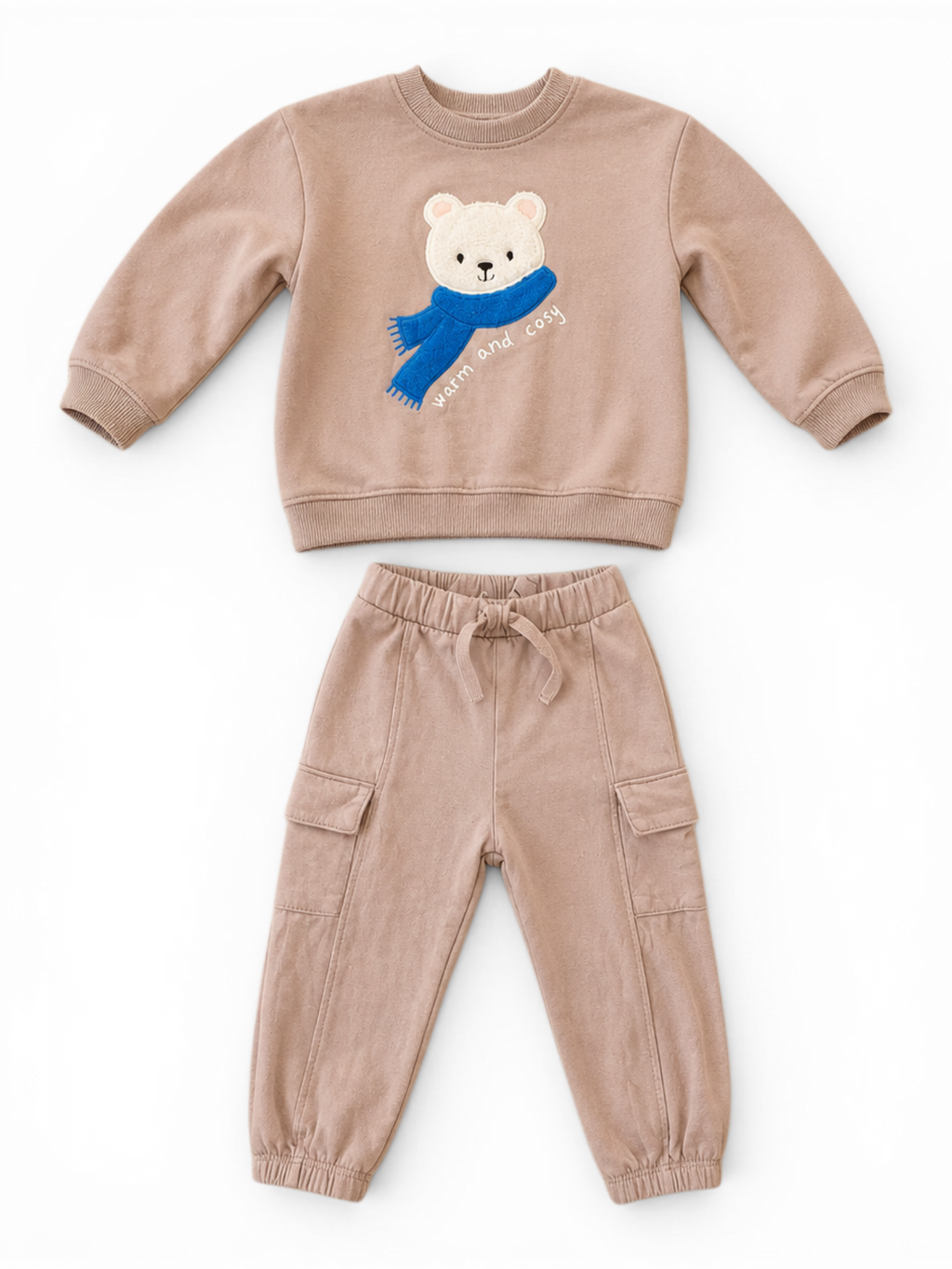 Baby-Set Warm and Cosy Bär - Sweatshirt & Cargohose H&M