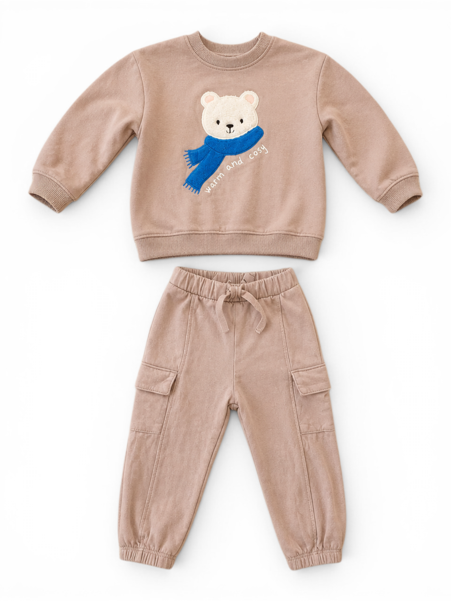 Baby-Set Warm and Cosy Bär - Sweatshirt & Cargohose H&M