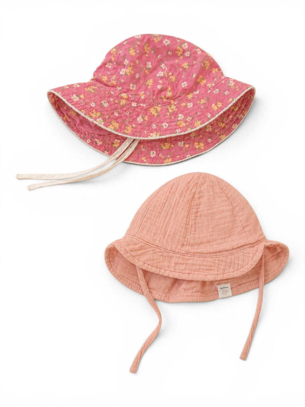 2er-Pack Sonnenhut Rosa Blumen & Musselin