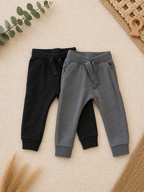 2er Set Baby Jogginghosen /Next schwarz/grau