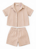 Baby-Set Gestreiftes Hemd & Shorts Zara