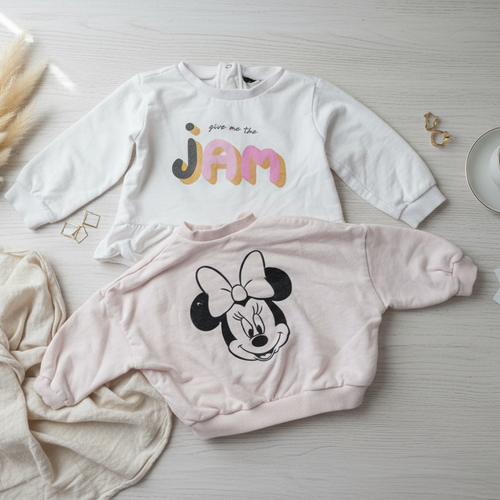 2er Set Baby Pullover mit Minnie Mouse