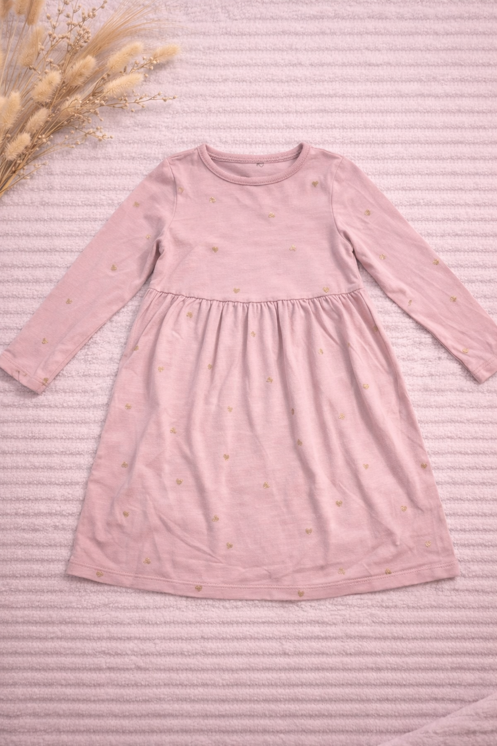 Zartrosa Kleid mit Herzchen H&M
