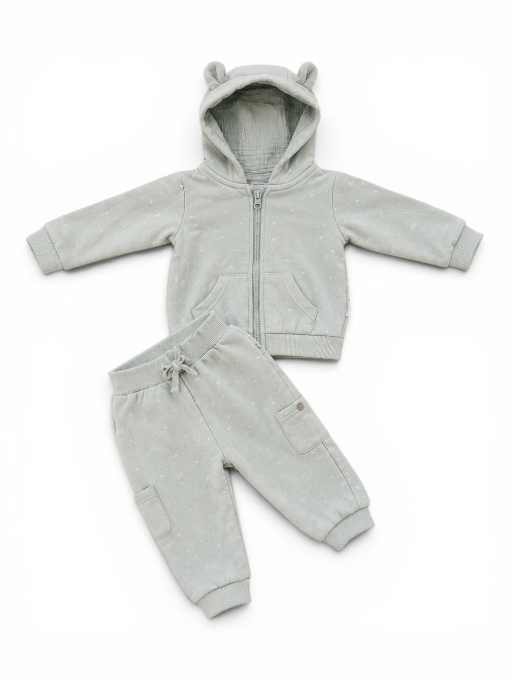 2-teiliges Set Mintgrün Hoodie & Jogginghose