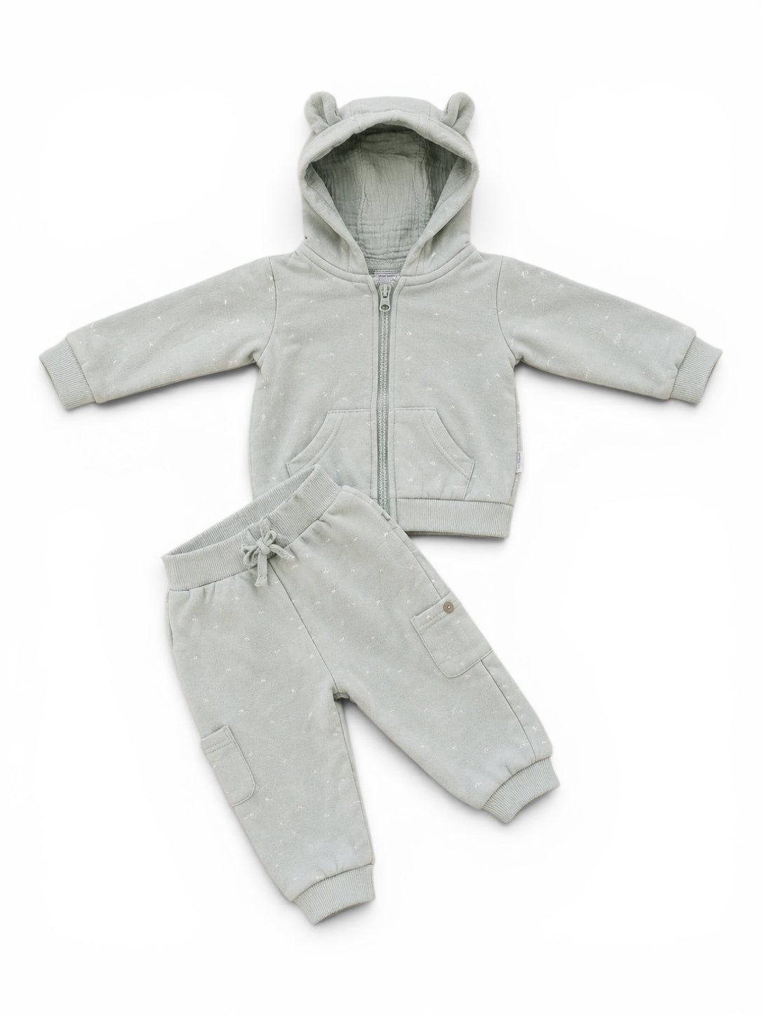 2-teiliges Set Mintgrün Hoodie & Jogginghose