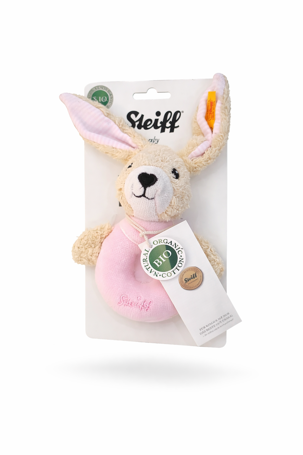 Steiff Baby Rassel Hase – Bio Baumwolle🐰 neu mit Etikett