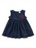 C&A Kleid Denim Punkte Kirschen