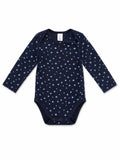C&A Body Langarm Marine Sterne