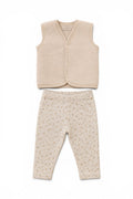 Baby Set Weste & Leggings Beige