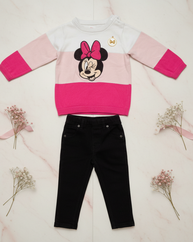 Minnie Mouse Baby Set (Sweater & Trousers) C&A
