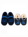 2er-Set Baby-Hausschuhe "Super Hero" & Dino