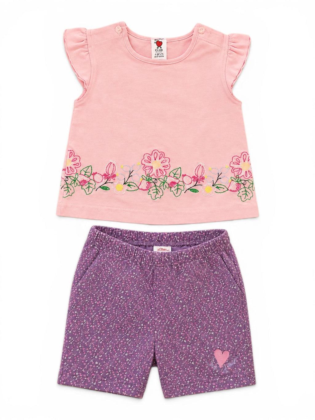 Set T-Shirt & Shorts Blumen C&A/s. Oliver