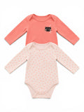 2er-Pack Baby-Bodys Langarm Katze & Herzchen