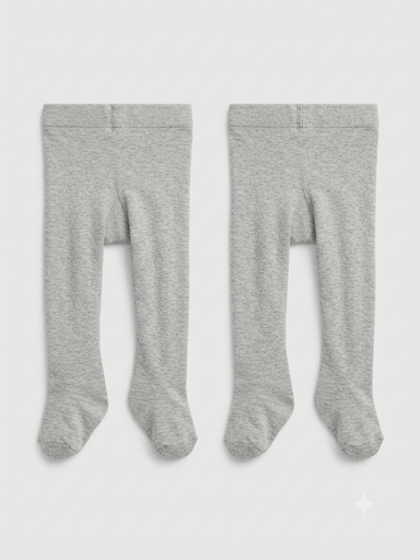 2er-Pack Strumpfhose Grau TCM