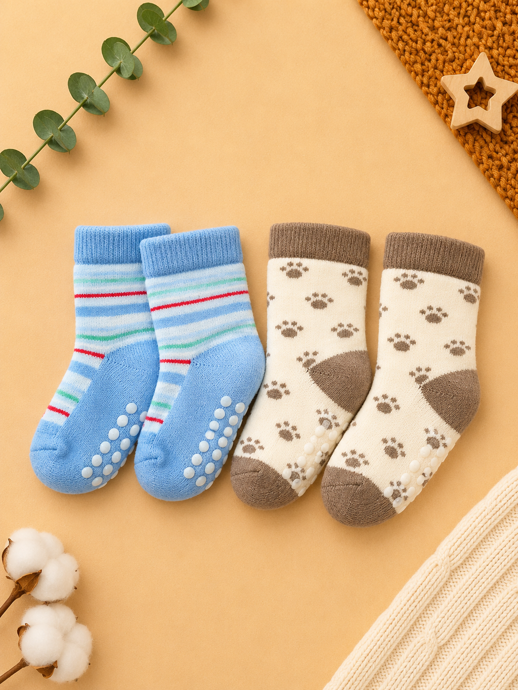 2er Set Baby Antirutschsocken